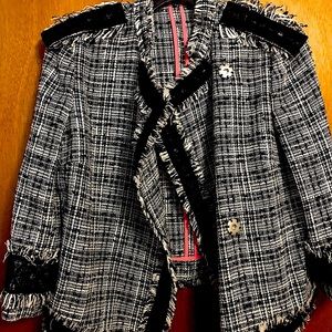 RACHEL Rachel Roy Designer Tweed Jacket NWOT
